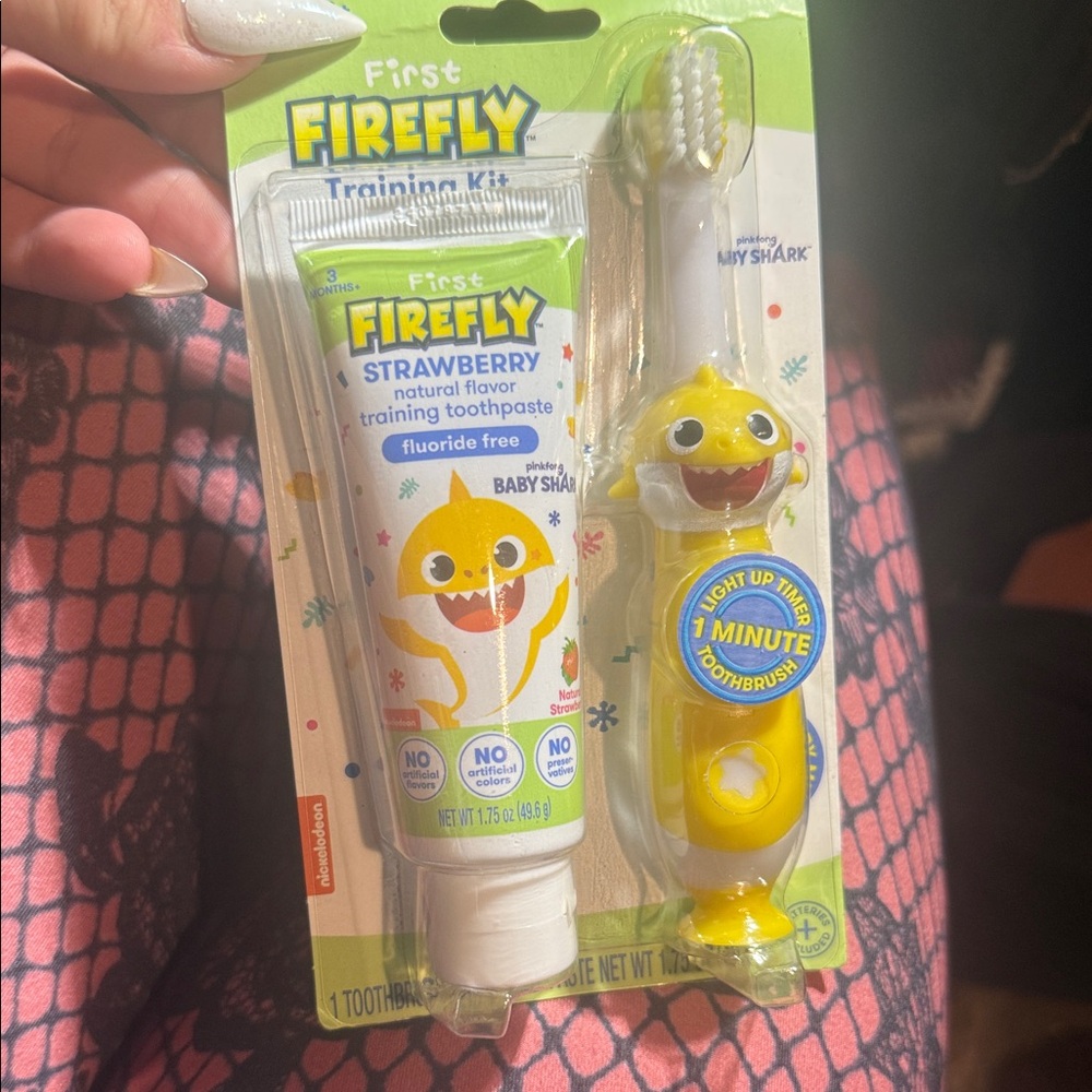 Kids Toothbrush and Toothpaste Set - Yellow
